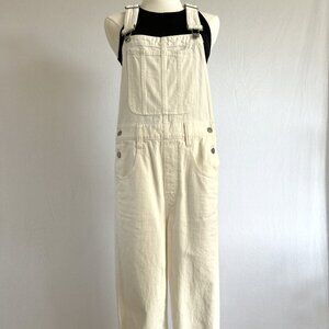 Madewell Cream Denim Overalls – Effortless & Laid-Back Cool! 🤍